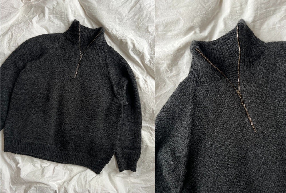 Trui - Peer Gynt - Petiteknit - Zipper sweater light man